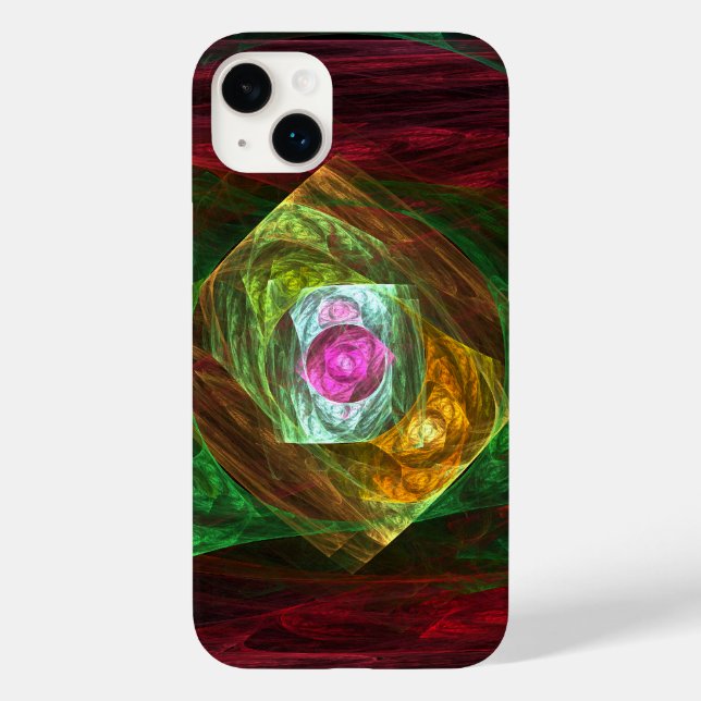 Funda De Case-Mate Para iPhone Conexiones dinámicas Resumen de arte (Reverso )