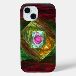 Funda Para iPhone 15 Conexiones dinámicas Resumen de arte