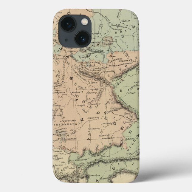 Funda De Case-Mate Para iPhone Confederación germánica (Reverso)