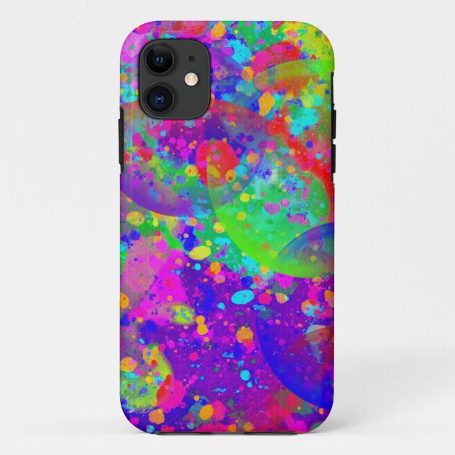 Funda De Case-Mate Para iPhone Confetti & Bubbles (Reverso)