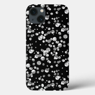 Funda Para iPhone 13 Confetti de efecto metalizado dorado