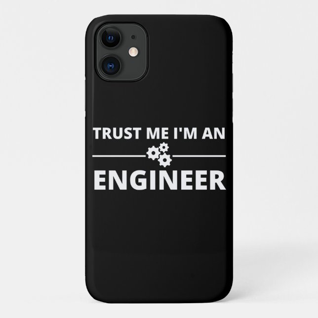 Funda De Case-Mate Para iPhone Confía en mí, soy ingeniero (Reverso)