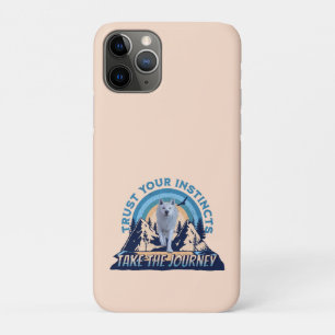 Funda Para iPhone 11 Pro Confía en tus Instintos Aventura del Lobo Ártico A