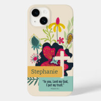 Confianza en Dios Colorful Bold Abstract Floral