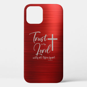 Funda Para iPhone 12 Confianza en el Lord KJV Bible Verse iPhone 12 Fun