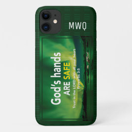 Funda Para iPhone 11 CONFIANZA EN EL SEÑOR Las manos de Dios están segu