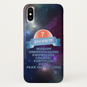 Funda Para iPhone X Confirmación 7 Regalos del Espíritu Santo