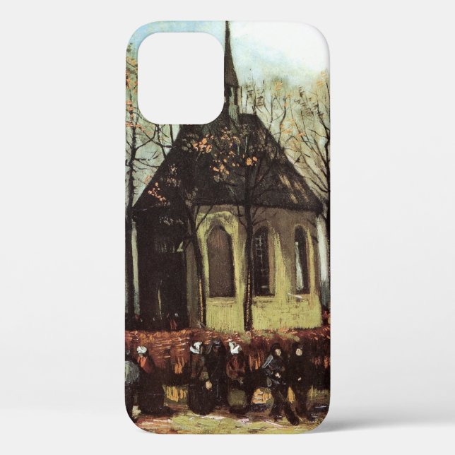 Funda De Case-Mate Para iPhone Congregación en Church, Nuenen de Vincent van Gogh (Reverso )