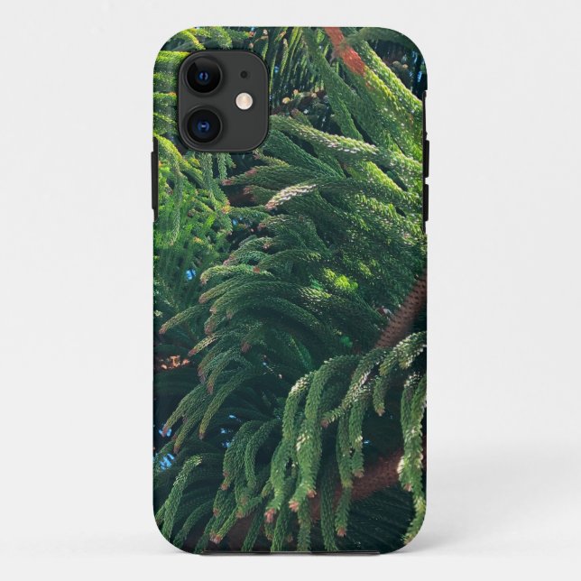 Funda De Case-Mate Para iPhone Coníferas de pinos evergreen (Reverso)