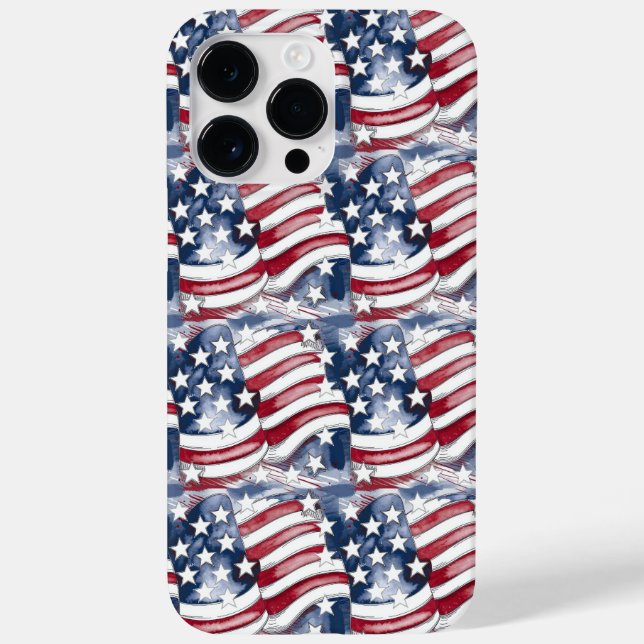 Funda De Case-Mate Para iPhone conjunto de banderas americanas (Reverso)