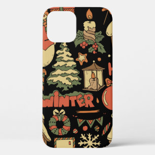 Funda Para iPhone 12 conjunto de cosecha de navidades 1