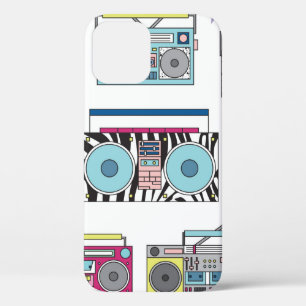 Funda Para iPhone 12 Conjunto de varios reproductores de cassette antig