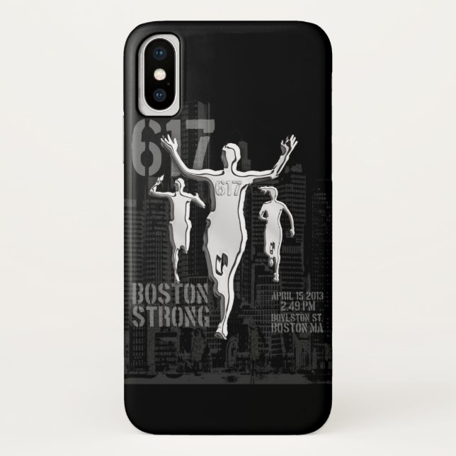 Funda De Case-Mate Para iPhone Conmemoración fuerte de la ciudad de Boston (Reverso)