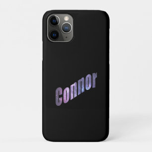 Funda Para iPhone 11 Pro Conner, nombre hecho de nubes de nebulosa azul,