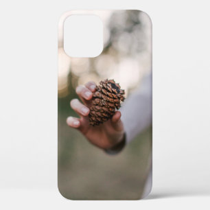 Funda Para iPhone 12 Cono de pino al aire libre madera de árbol de cono
