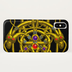 FUNDA PARA iPhone X CONOCIMIENTOS CELÁTICOS DE ORO CON DOS DRAGONES