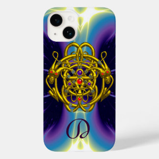 FUNDA PARA iPhone 14 DE Case-Mate CONOCIMIENTOS CELÁTICOS DE ORO CON MONOGRAMA DE DO