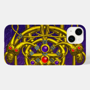 FUNDA PARA iPhone 14 DE Case-Mate CONOCIMIENTOS CELÁTICOS DE ORO, DRAGONES DE DOS, G
