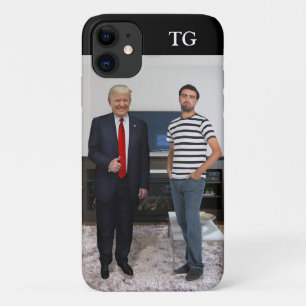 Funda Para iPhone 11 Conoció al presidente Donald Trump   Añadir la fot