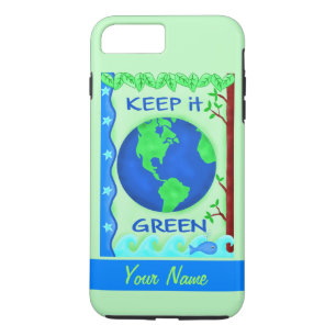 Funda Para iPhone 8 Plus/7 Plus Conservar el medio ambiente verde salvar la Tierra