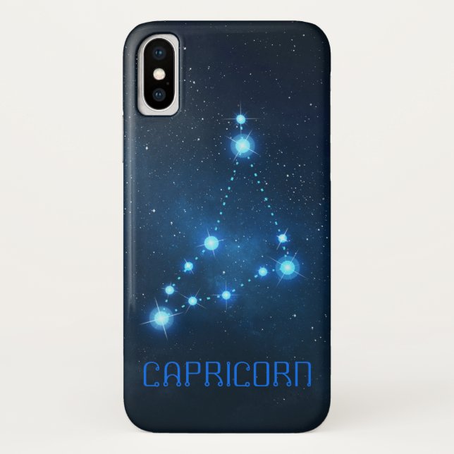 Funda De Case-Mate Para iPhone Constelación de Capricornio Zodiac (Reverso)