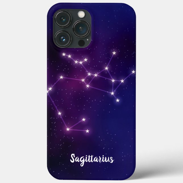 Funda De Case-Mate Para iPhone Constelación de estrellas de Sagittarius (Reverso )