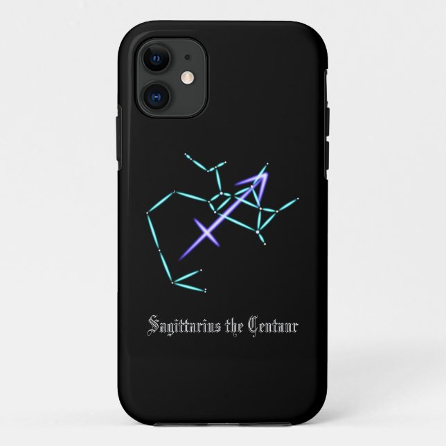 Funda De Case-Mate Para iPhone Constelación de Zodiac Sagittarius (Reverso)