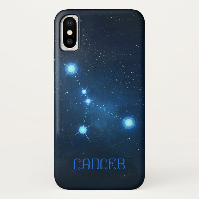 Funda De Case-Mate Para iPhone Constelación del cáncer Zodiac (Reverso)