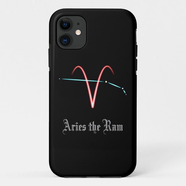 Funda De Case-Mate Para iPhone Constelación zodiacal Aries (Reverso)