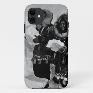 Funda Para iPhone 11 Constructores de iglús vintage USA Alaska