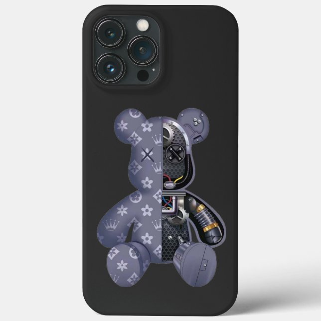 Funda De Case-Mate Para iPhone Contemporary Robot Bear (Reverso )