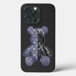 Funda Para iPhone 13 Pro Contemporary Robot Bear