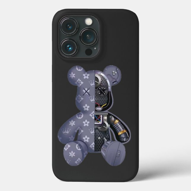 Funda De Case-Mate Para iPhone Contemporary Robot Bear (Reverso )