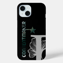 Funda Para iPhone 15 CONTENTMAKER iPhone Cases Tendencia Resumen Verde