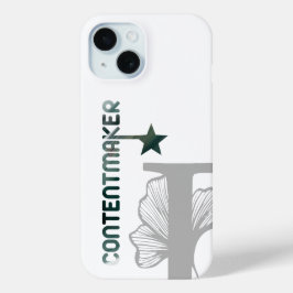 Funda Para iPhone 15 CONTENTMAKER iPhone Cases Tendencia Resumen Verde