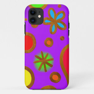 Funda Para iPhone 11 Contento y colorido fondo floral