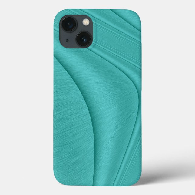 Funda De Case-Mate Para iPhone Contorno turquesa (Reverso)