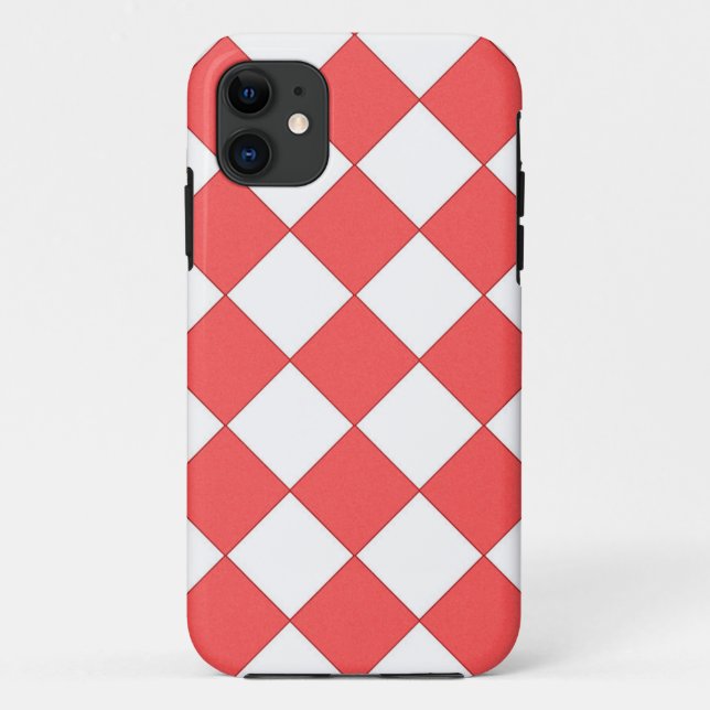 Funda De Case-Mate Para iPhone Control rojo y blanco (Reverso)