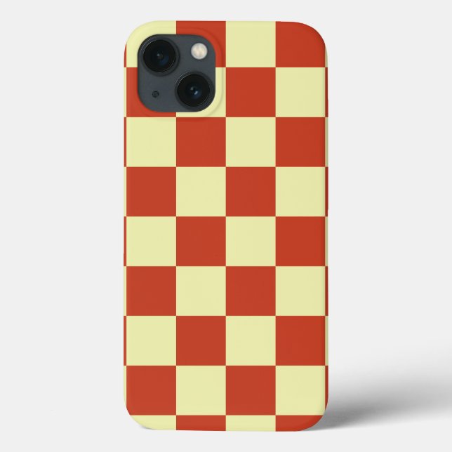 Funda De Case-Mate Para iPhone Control rojo y crema (Reverso)