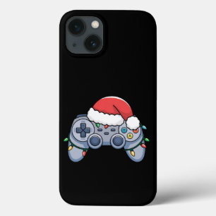 Funda Para iPhone 13 Controlador de videojuegos sombrero de santa navid