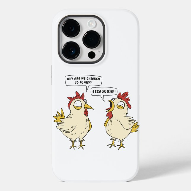 FUNDA DE Case-Mate PARA iPhone CONVERSACIÓN DE CHICKEN DIVERTIDO (Reverso )