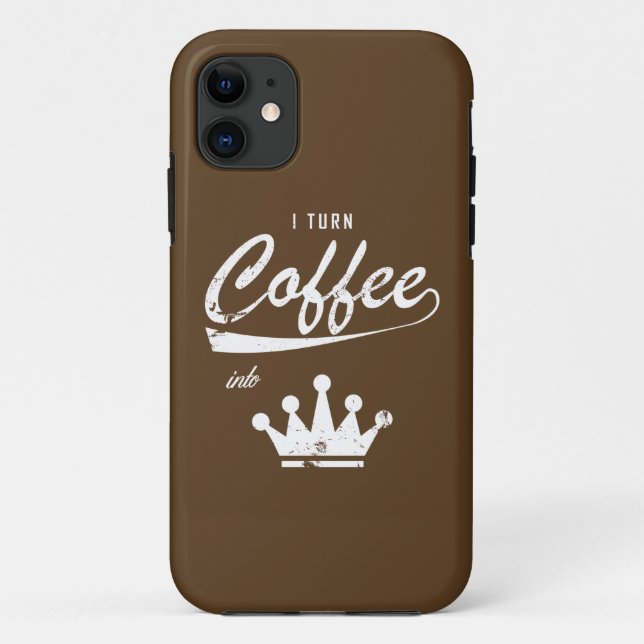 Funda De Case-Mate Para iPhone Convierto café en KOM (Reverso)