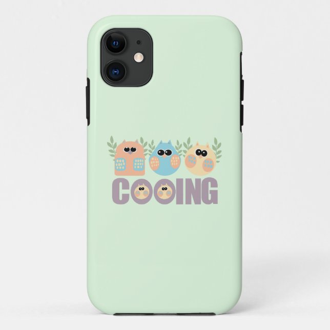 Funda De Case-Mate Para iPhone Cooing de búhos (Reverso)