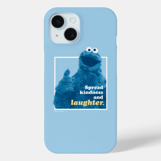 Funda De Case-Mate Para iPhone Cookie Monster | Amabilidad y risa extendidas (Reverso )