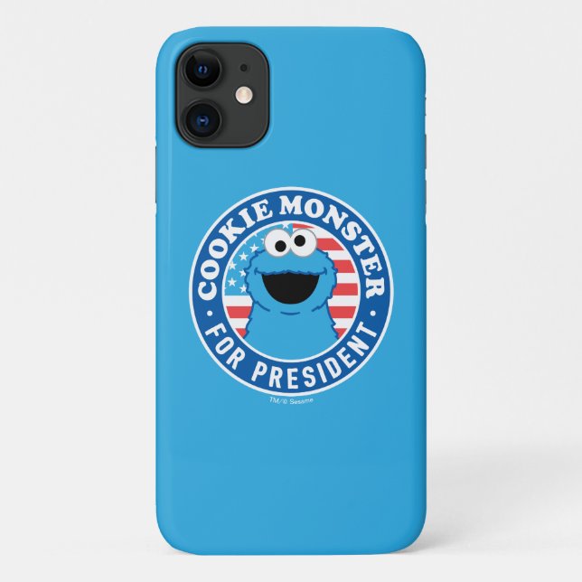 Funda De Case-Mate Para iPhone Cookie Monster para Presidente (Reverso)