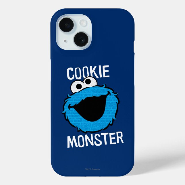 Funda De Case-Mate Para iPhone Cookie Monster Pattern (Reverso )