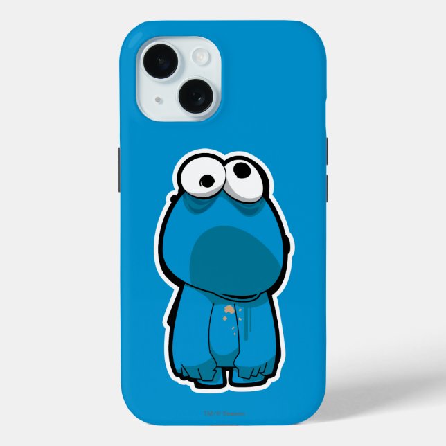 Funda De Case-Mate Para iPhone Cookie Monster Zombie (Reverso )