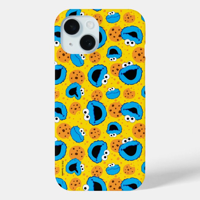 Funda De Case-Mate Para iPhone Cookie Monter y el modelo de cookies (Reverso )