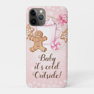 Funda Para iPhone 11 Pro Cookies y cubierta de IPHONE rosa de cacao calient