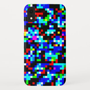Funda Para iPhone XR COOL Patrón de línea cuadrado multicolor